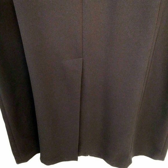 RARE Vintage Black Maxi-Trench Coat, size 9 - Picture 9 of 10